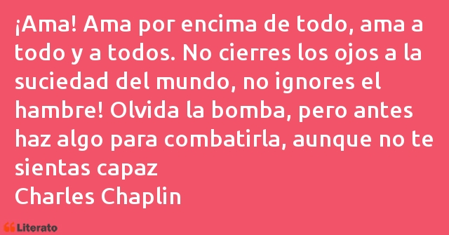 Frases de Charles Chaplin