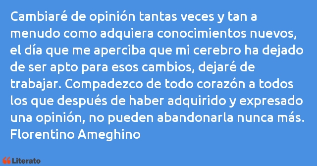 Frases de Florentino Ameghino