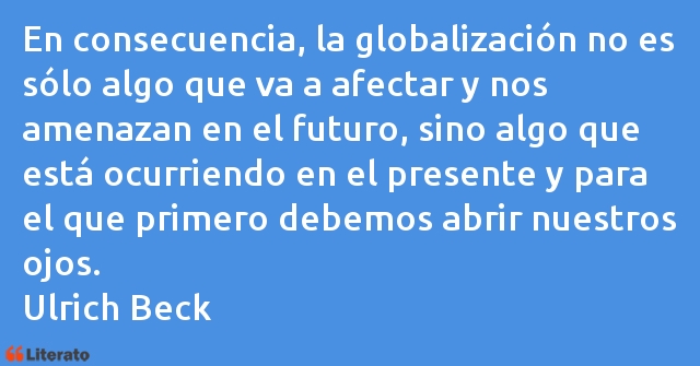 Frases de Ulrich Beck