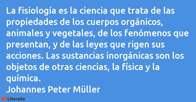 Frases de Johannes Peter Müller