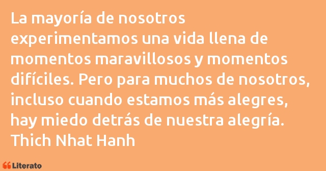 Frases de Thich Nhat Hanh