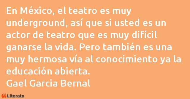 Frases de Gael Garcia Bernal