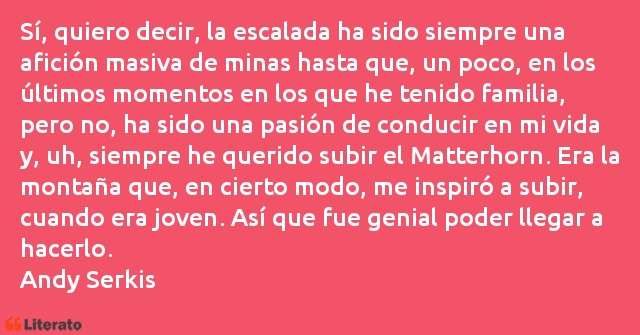 Frases de Andy Serkis