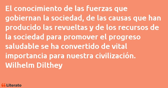Frases de Wilhelm Dilthey