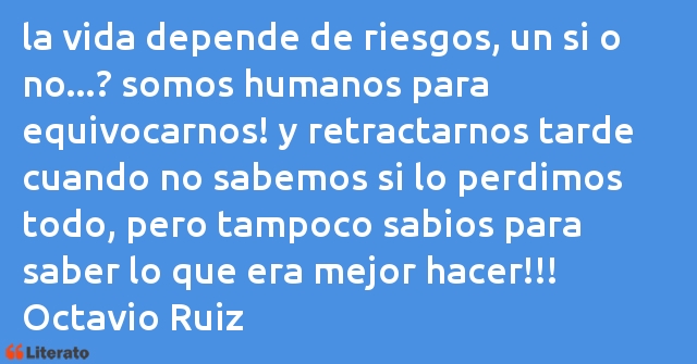 Frases de Octavio Ruiz
