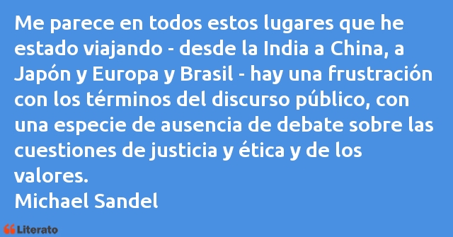 Frases de Michael Sandel