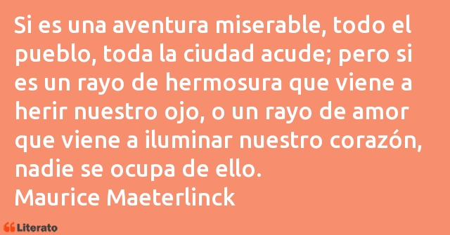 Frases de Maurice Maeterlinck