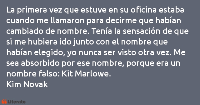 Frases de Kim Novak