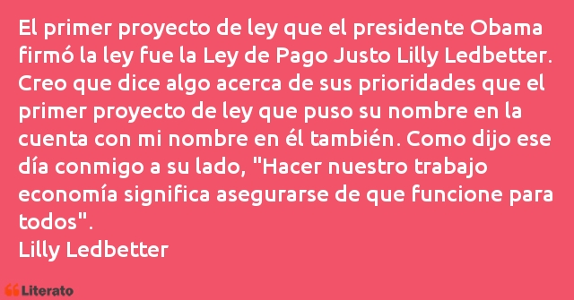 Frases de Lilly Ledbetter