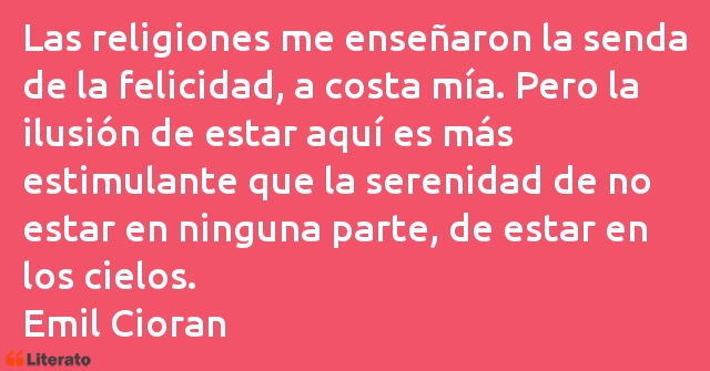 Frases de Emil Cioran