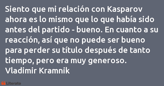 Frases de Vladimir Kramnik