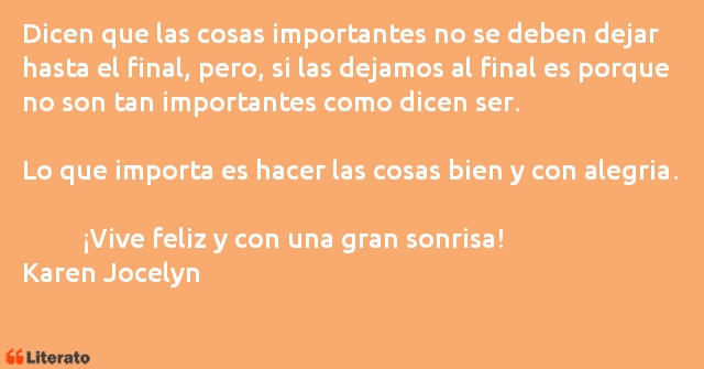 Frases de Karen Jocelyn