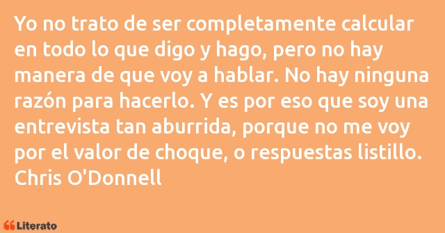 Frases de Chris O'Donnell