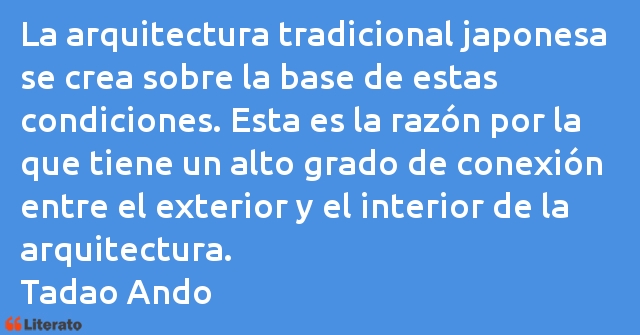 Frases de Tadao Ando