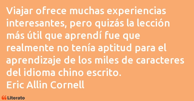 Frases de Eric Allin Cornell