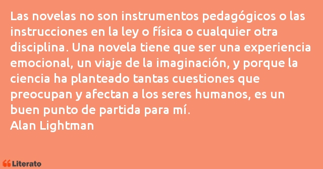 Frases de Alan Lightman