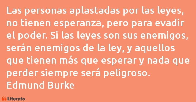 Frases de Edmund Burke