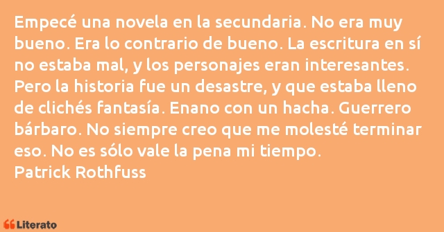 Frases de Patrick Rothfuss