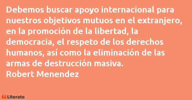 Frases de Robert Menendez