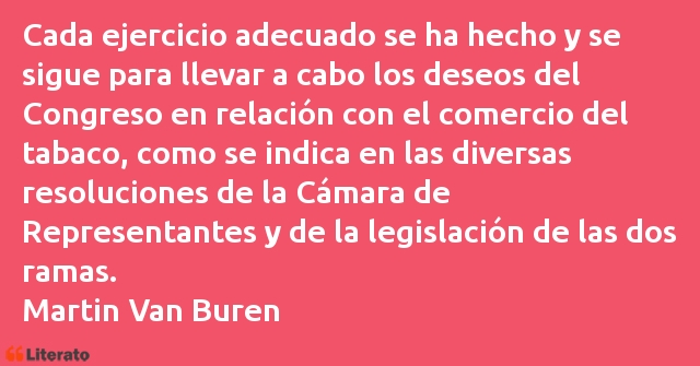 Frases de Martin Van Buren