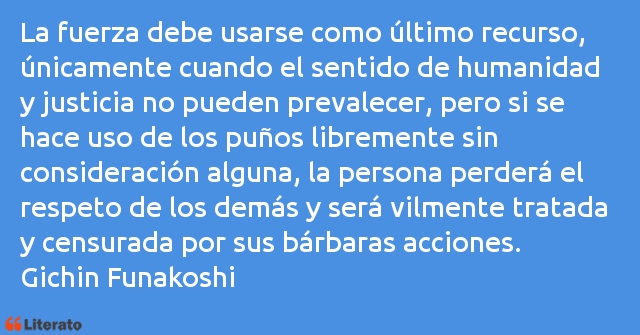 Frases de Gichin Funakoshi