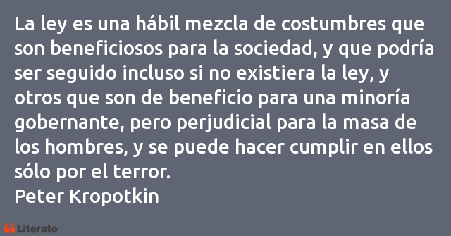 Frases de Peter Kropotkin