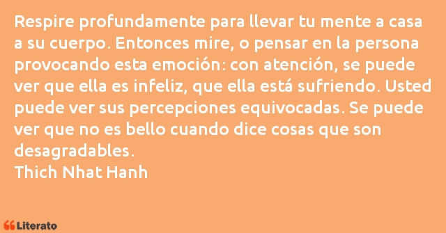 Frases de Thich Nhat Hanh