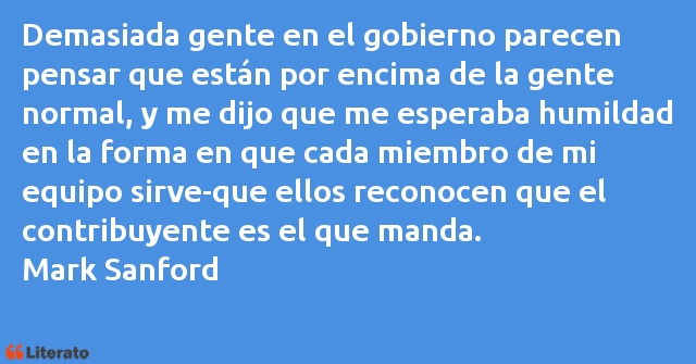 Frases de Mark Sanford