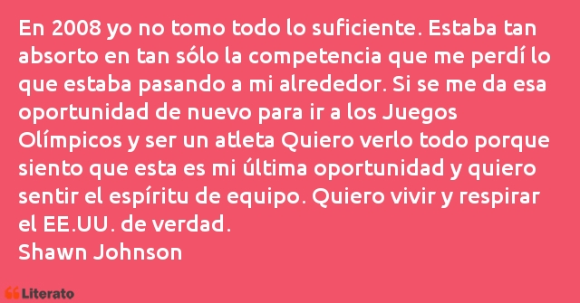 Frases de Shawn Johnson