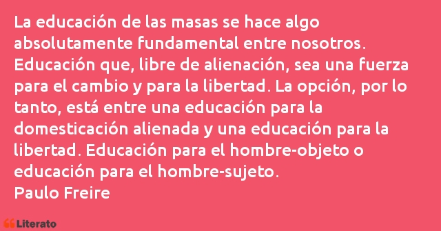 Frases de Paulo Freire