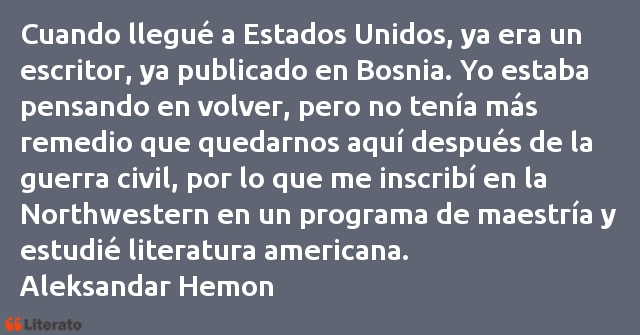 Frases de Aleksandar Hemon