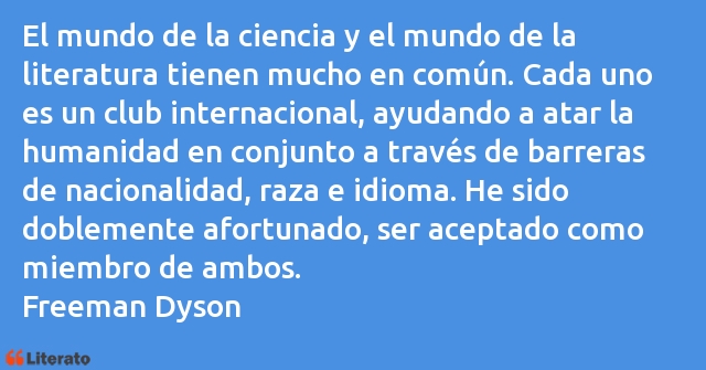 Frases de Freeman Dyson