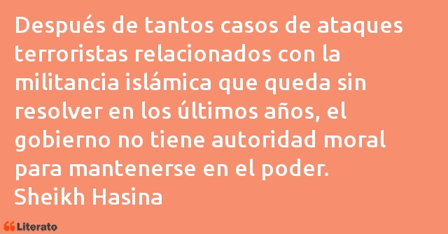 Frases de Sheikh Hasina