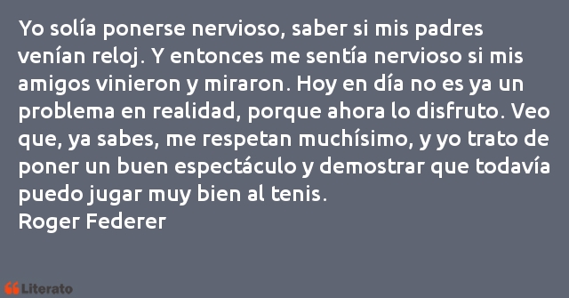 Frases de Roger Federer