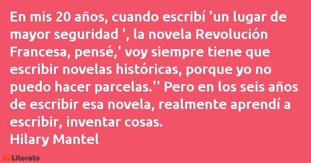 Frases de Hilary Mantel