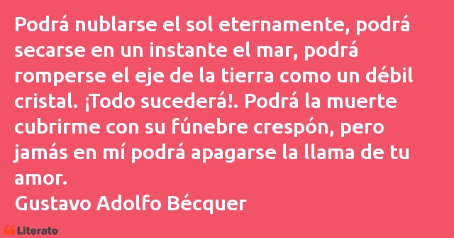 Frases de Gustavo Adolfo Bécquer