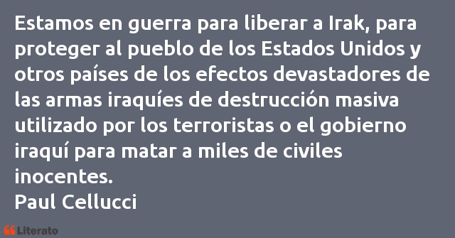 Frases de Paul Cellucci