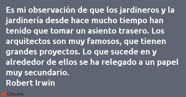 Frases de Robert Irwin