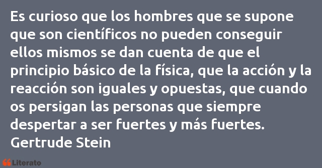 Frases de Gertrude Stein