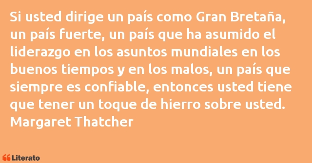 Frases de Margaret Thatcher