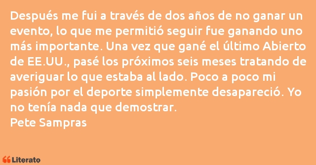 Frases de Pete Sampras