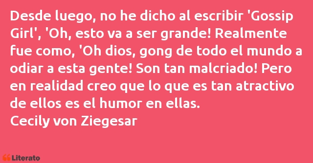 Frases de Cecily von Ziegesar