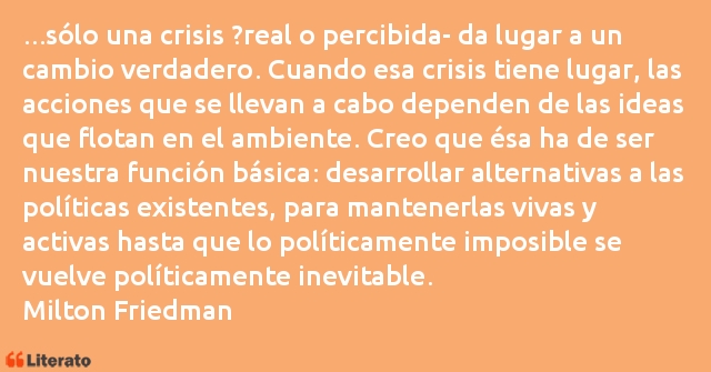 Frases de Milton Friedman