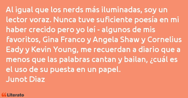 Frases de Junot Diaz