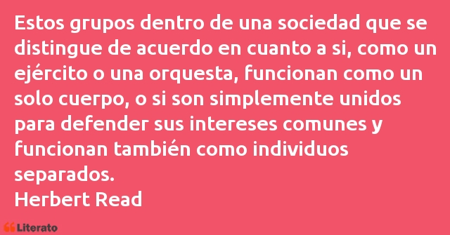 Frases de Herbert Read