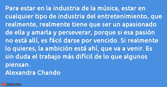 Frases de Alexandra Chando