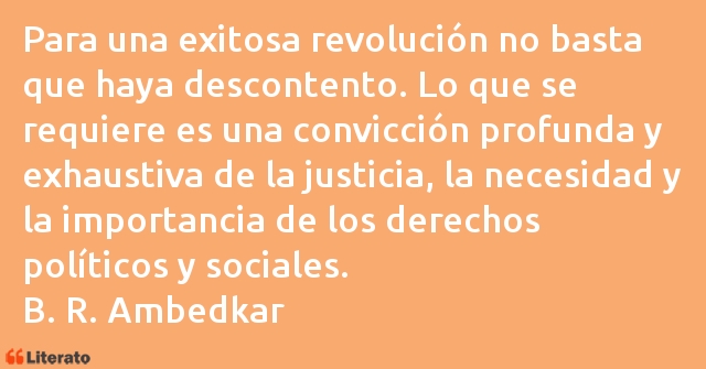 Frases de B. R. Ambedkar