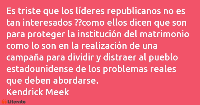 Frases de Kendrick Meek