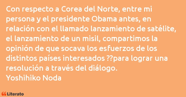 Frases de Yoshihiko Noda