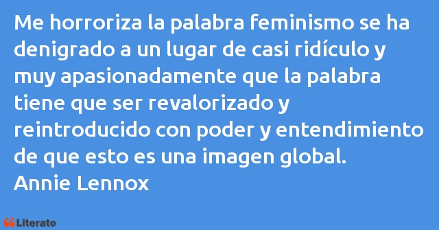 Frases de Annie Lennox